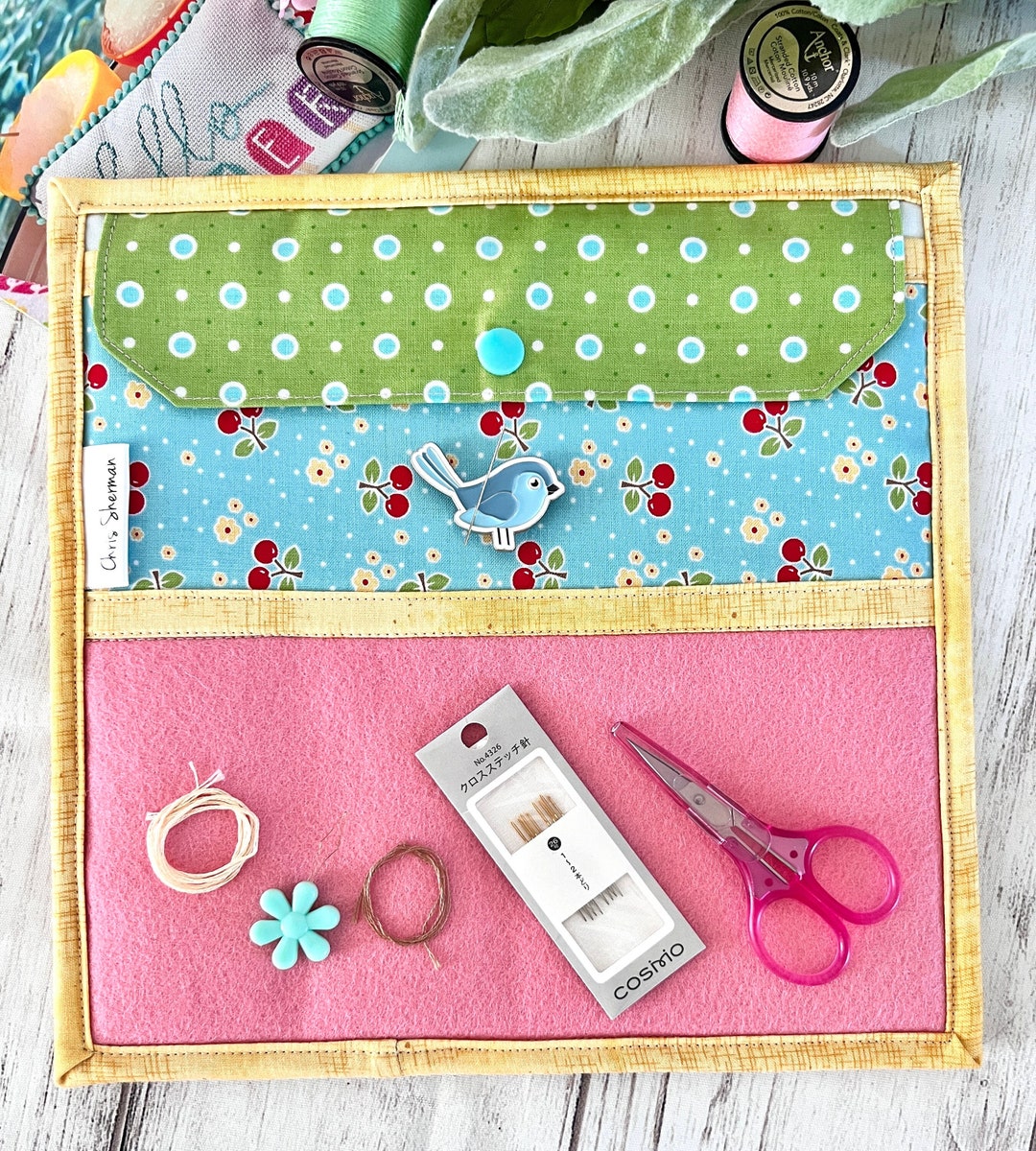 Embroidery Pouch Sewing Pattern Sew a Case to Hold All Your