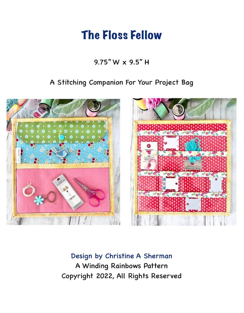 The Floss Fellow Stitching Accessory PDF Sewing Pattern - Etsy