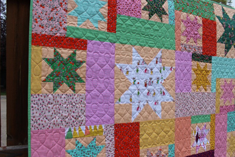 Trixie/heather Ross / Sparkling Cider Quilt W FREE Tote Bag Etsy