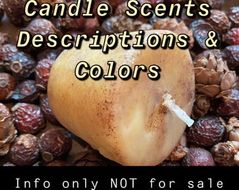 NOT*for*Purchase! - Info Only - Candle Scent Descriptions and Colors can be read in description below / Click on ITEM DETAILS.