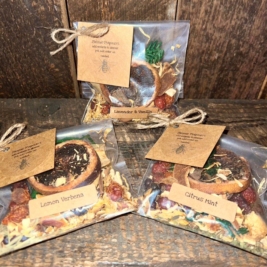 Simmering Pot Potpourri Herbal Blends, Spring, Summer, Citrus & Floral Scents Etsy