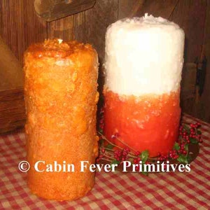 Tall Grubby Pillar Candles, 3 sizes available