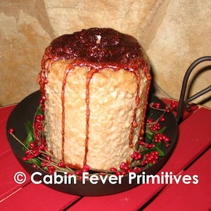 Large Grubby Pillar Candle