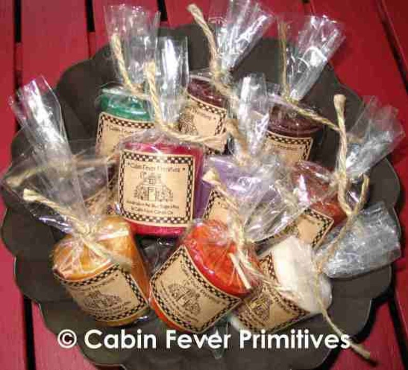 Scented Primitive Votive Candle Etsy