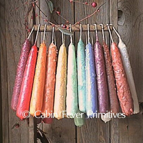 Vintage Wick Taper Candles Etsy