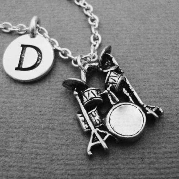 Drums Necklace, Drummer Jewelry, Drums Keychain, Drummer Bangle Bracelet, Music Musical Instrument Keyring, Band Gift, Personalized Drum Set