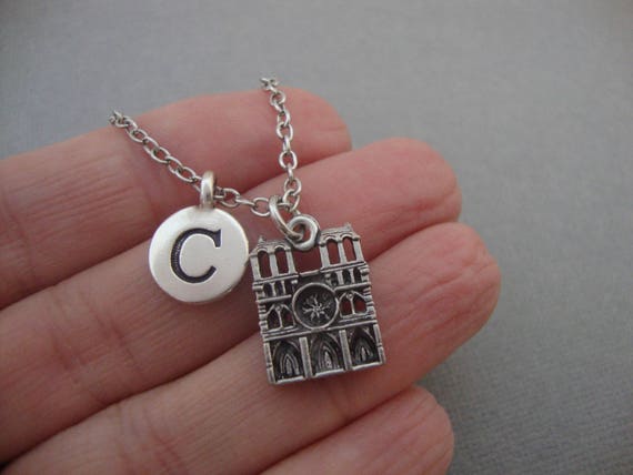 Notre Dame Cathedral Necklace Notre Dame de Paris Keychain Keyring France Architecture French Landmark Charm Necklace Initial Necklace Notre Dame Cathedral Necklace Notre Dame de Paris Keychain Keyring France Architecture French Landmark Charm Necklace Initial Necklace