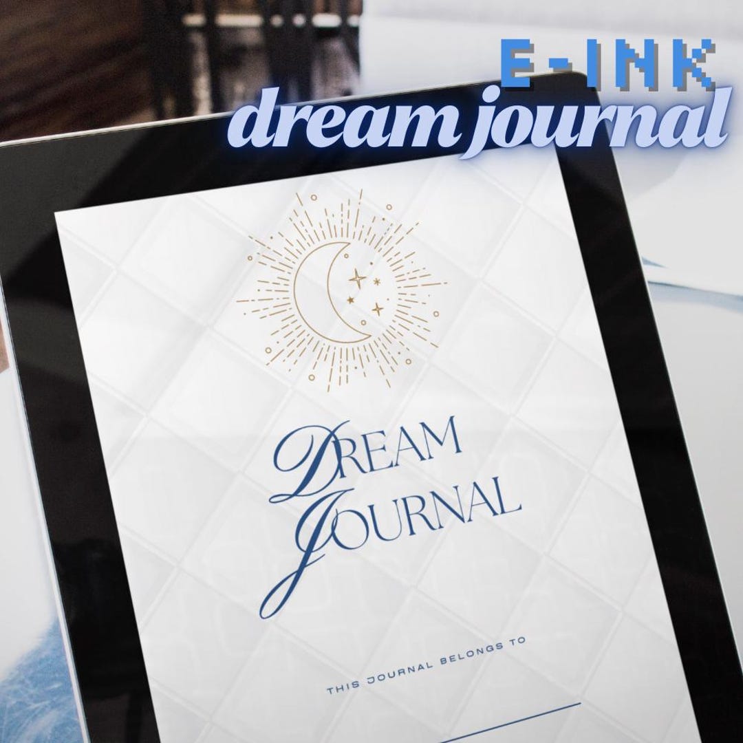 Dream Journal Template for E-ink Devices - Etsy