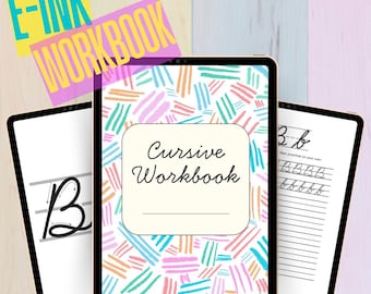 Cursive Workbook for E-ink Devices and Printing