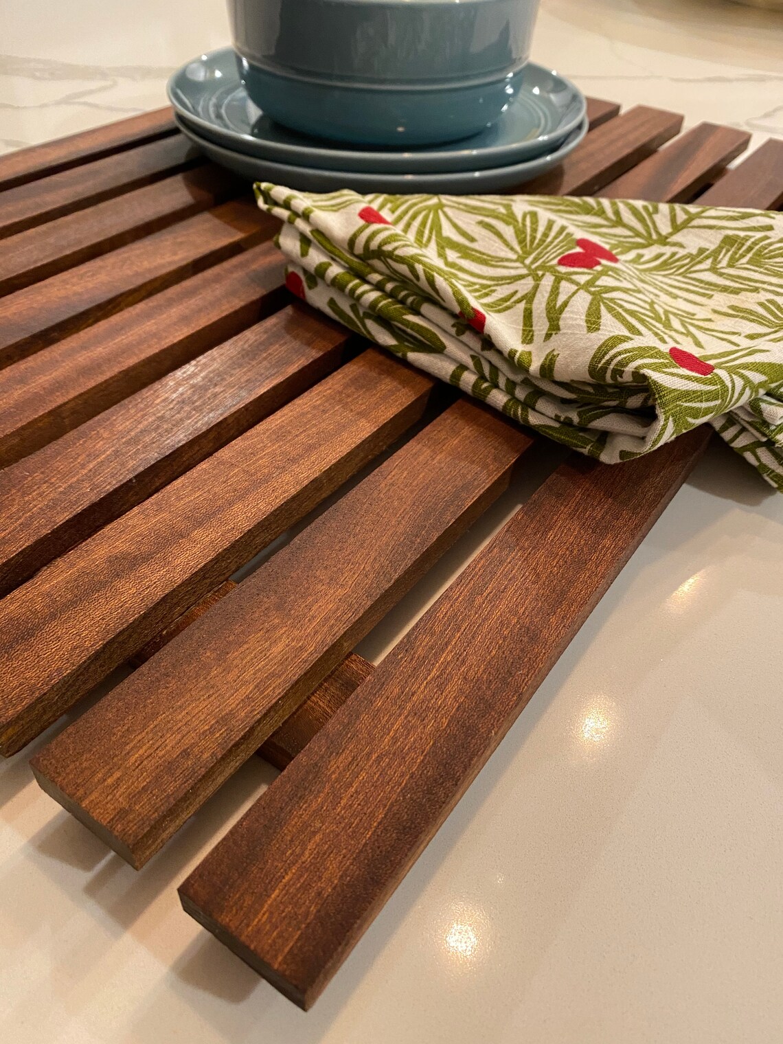 Wooden Dish Drying Rack Mahogany Dish Rack Drying Rack Etsy