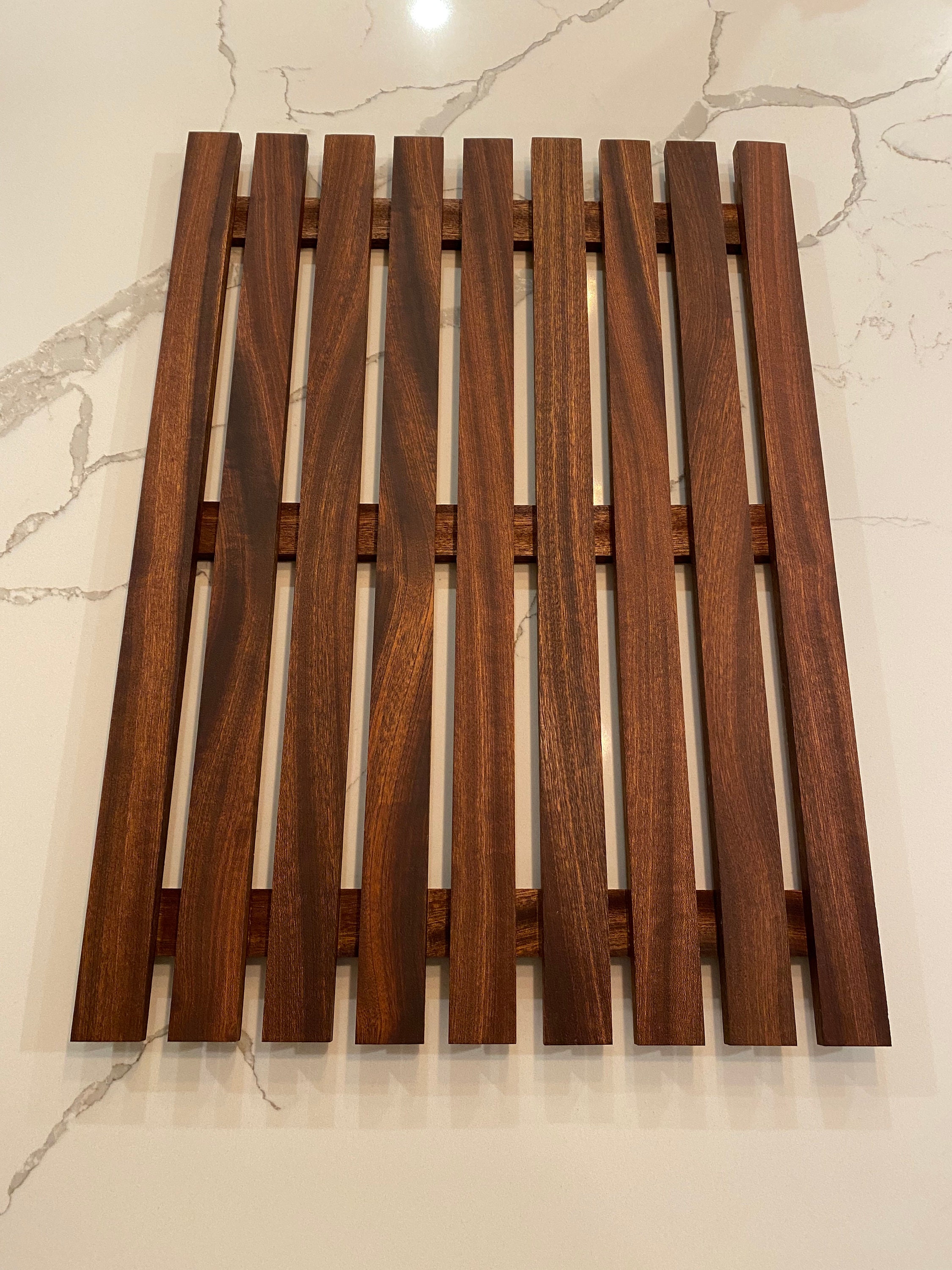 Wooden Dish Drying Rack Mahogany Dish Rack Drying Rack Kitchen Dishes Etsy