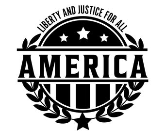 Liberty and Justice America svg., pdf, .jpg, .png