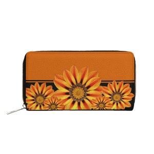 Womens Wallet with Sunflower Design Fall