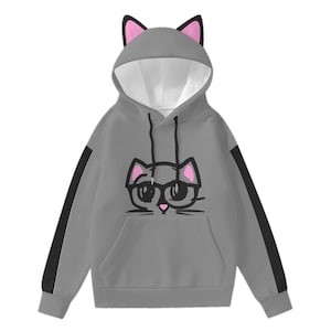 Cute Women’s Hoodie With Decorative Cat Ears Pullover Sweatshirt