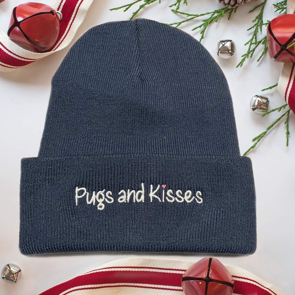 NEW! LOGO BEANIE Hat - Pugs and Kisses