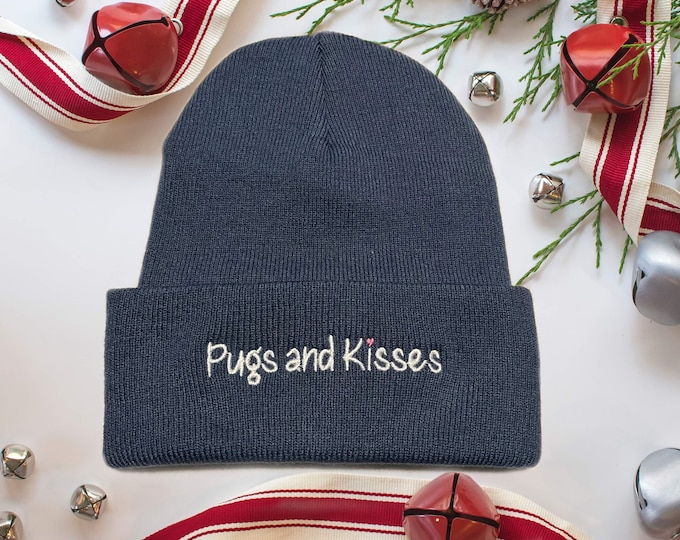 NEW! LOGO BEANIE Hat - Pugs and Kisses