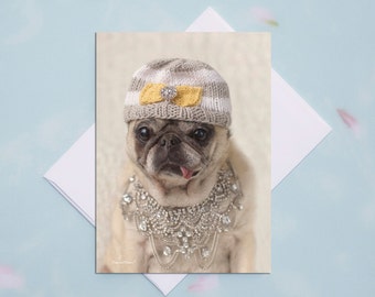 Funny Friendship Cards - Indoor Kinda Girl - Funny Cards for Friends by Pugs and Kisses
