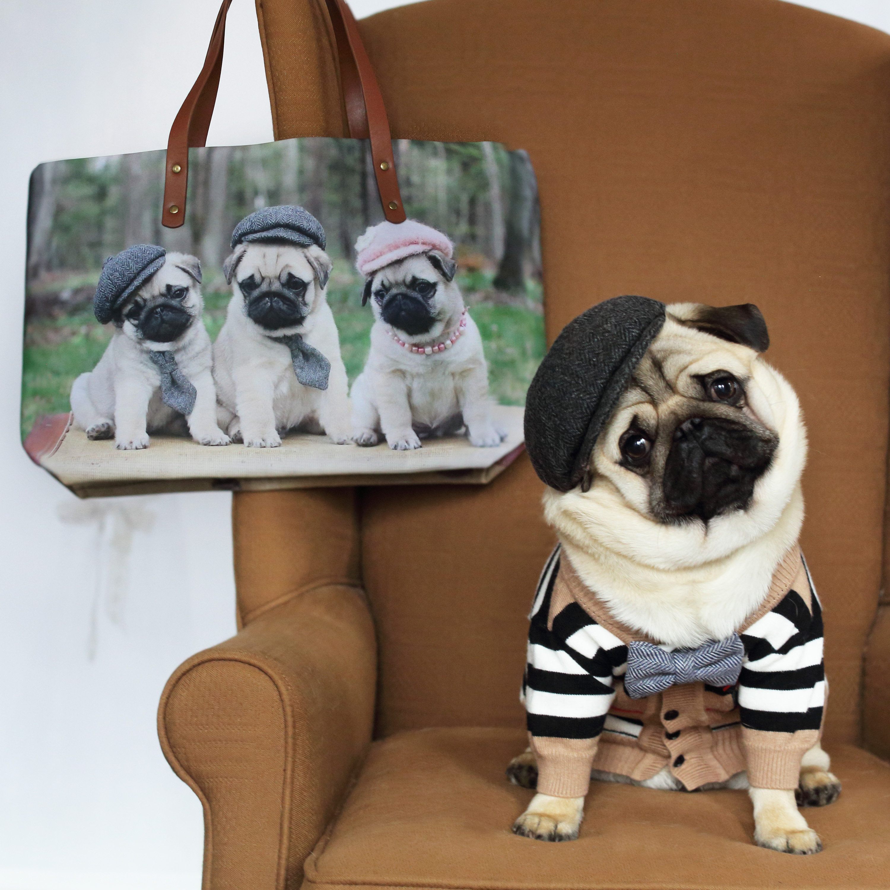 Pug Puppies #1 Tote Bag by Mark Taylor - Science Source Prints - Website