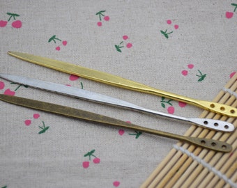 2pieces metalen haar sticks, eenvoudige haar sticks, eenvoudige haar pinnen, metalen haar pinnen, metalen haar picks, metalen haar clips