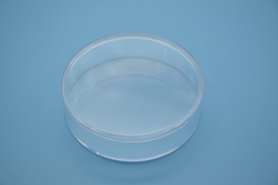 4 runde durchsichtige Plastikboxen, transparente PS-Boxen mit Deckel, Klarsichtboxen, Kunststoffgehäuse - 72mmx19,5mm (Höhe) AB79