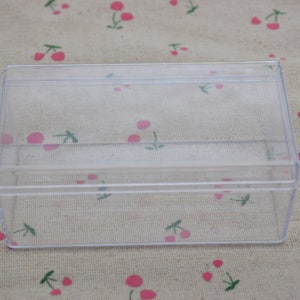 2 rectangle clear plastic box,transparent ps box with lid,clear box container,plastic cases - 105mmx55mmx45mm(height) AB113