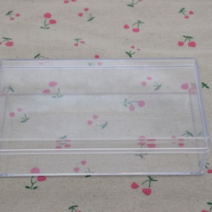 1 rectangle clear plastic box,transparent ps box with lid,clear box container,plastic cases - 135mmx75mmx35mm(height) AB117