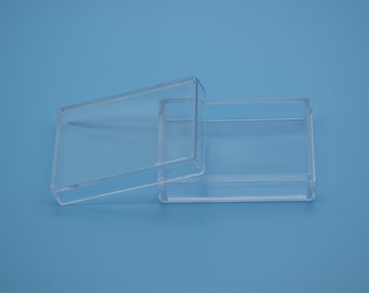6 rectangle clear plastic box,transparent ps box with lid,clear box container,plastic cases - 57mmx40mmx20mm(height) AB58