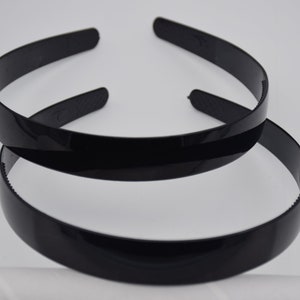 10 black plastic headband,plastic hair band,plastic hair accessories,hair extensions,beauty headband,20mm wide