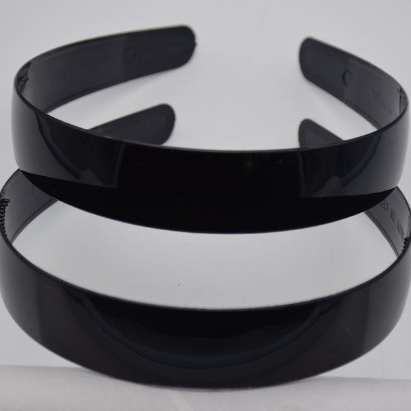 10 black plastic headband,plastic hair band,plastic hair accessories,hair extensions,beauty headband,25mm wide