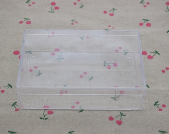 1 rectangle clear plastic box,transparent ps box with lid,clear box container,plastic cases - 120mmx80mmx34mm(height) AB116