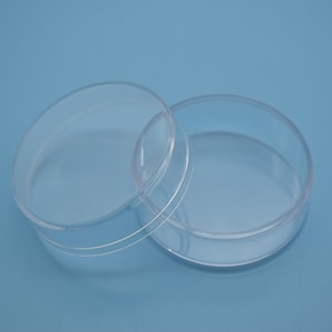 Boîte ronde en plastique transparent de 10,boîte transparente avec couvercle,boîte transparente,boîte de rangement,boîtes en plastique - 45 mm (diamètre) x 25 mm (hauteur) AB76