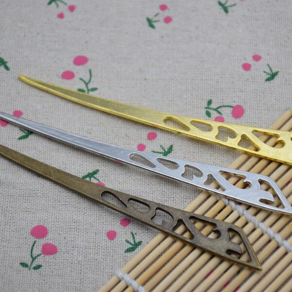 2Pieces Metal Hair Sticks,Simple Hair Sticks,Patten Hair Pins,Pattened Hair Stick,Metal Hair Pins,Metal Hair Picks ,Metal Hair Clips