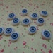 200pcs purple plastic/resin 15mmx10mm evil eye charm