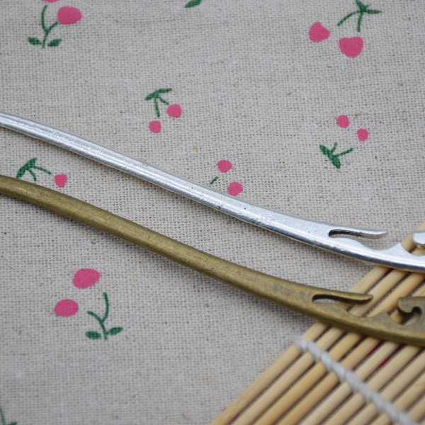 2Pieces Metal Hair Sticks,Simple Hair Sticks,Metal Hair Pins,Metal Hair Picks ,Metal Hair Clips