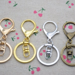 10 keychain with lobster clasp,key ring with clasp,keychain hook,split ring,key holder,clasp clip,key ring clasp,charms keychain