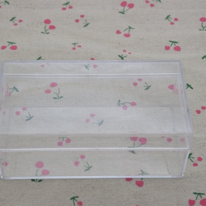 2 rectangle clear plastic box,transparent ps box with lid,clear box container,plastic cases - 130mmx70mmx50mm(height) AB123