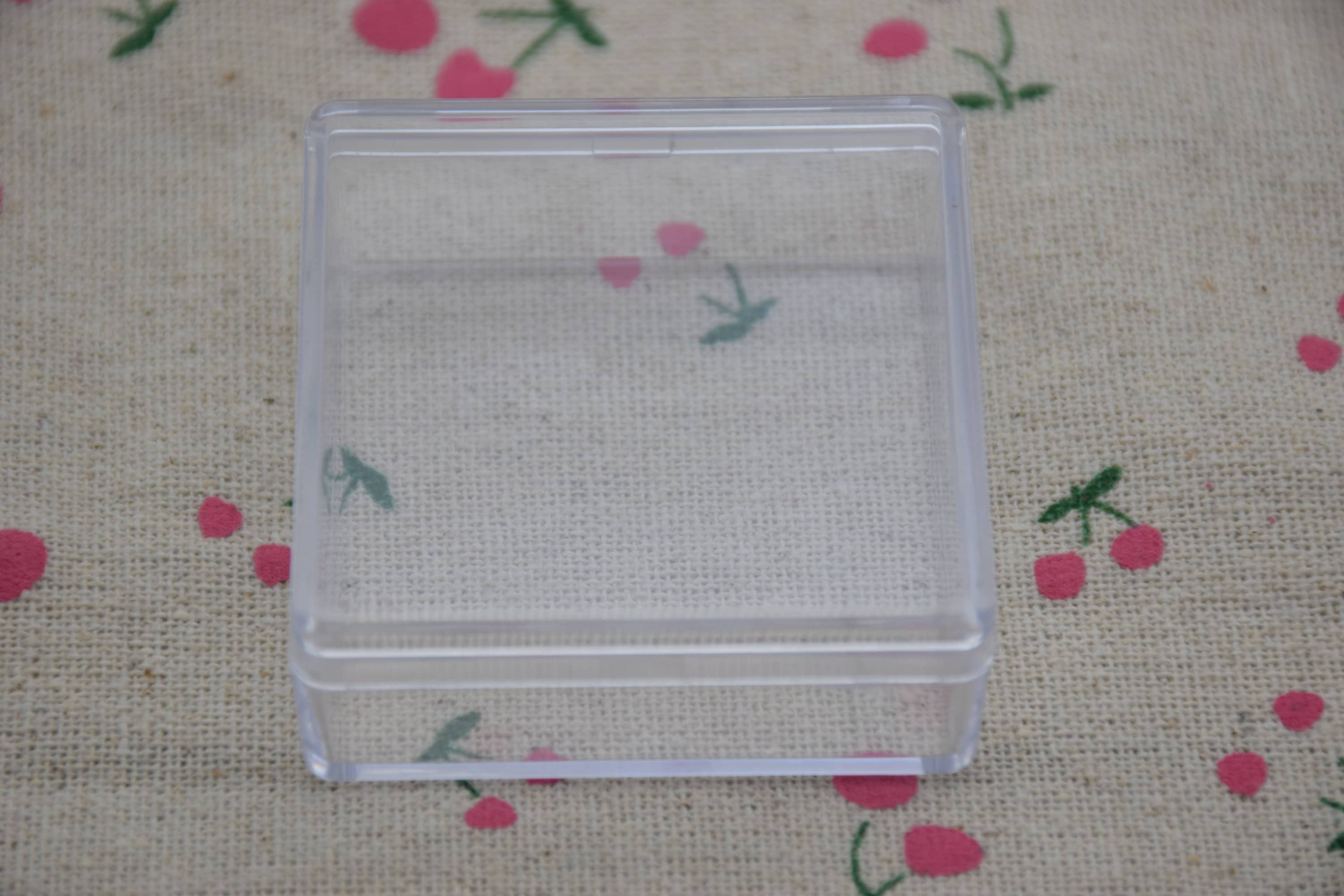 10 square clear plastic box,transparent ps box with lid,clear box container,box storage,plastic cases - 50mmx50mmx20mm(height) AB67