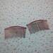 12pcs 38mmx75mm(20 teeths) copper color metal hair combs