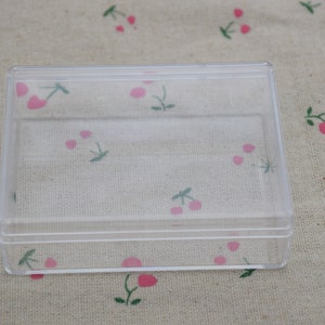 4 rectangle clear plastic box,transparent ps box with lid,clear box container,plastic cases - 85mmx65mmx25mm(height) AB70
