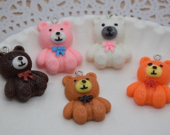 Collana Con Orsetto Trasparente Multicolore Di Moda Collana Con Pendente A Forma Di Orso Gommoso - Foto 4