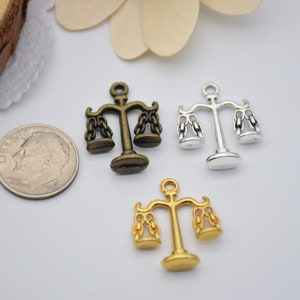 10, 25 or 50 bulk balance charms,jewelry making pendants,necklace decoration ornaments,earring embellishments,bracelet crafts,accessories