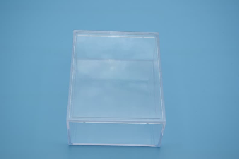 2 Rectangle Clear Plastic Box,transparent Acrylic Box With Lid,clear ...