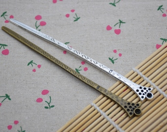 2Pieces Metalen Haar Sticks, Patten Hair Sticks, Patten Hair Pins, Metal Hair Pins, Metal Hair Picks, Metal Hair Clips