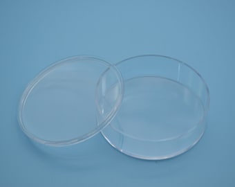 Boîte ronde en plastique transparent de 10,boîte transparente avec couvercle,boîte transparente,boîte de rangement,boîtes en plastique - 54 mm (diamètre) x 16 mm (hauteur) AB77