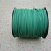 10 meters 3mm width dark green suede leather cord
