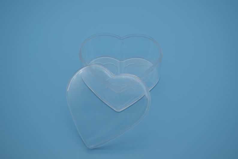 75mmx70mmx33mm 6 heart clear plastic box,transparent acrylic box with lid,clear box container height