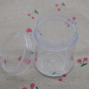 4 round clear plastic box,transparent ps box with lid,clear box container,box storage,plastic cases - 39mmx49mm(height) AB137
