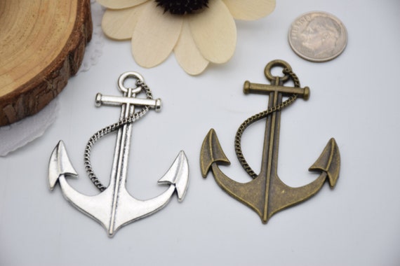 10, 25 or 50 Bulk Anchor Charms,jewelry Making Pendants,necklace