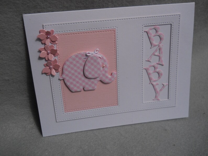 Baby Card Baby Girl Card New Baby Card Baby Girl Gift Card Etsy