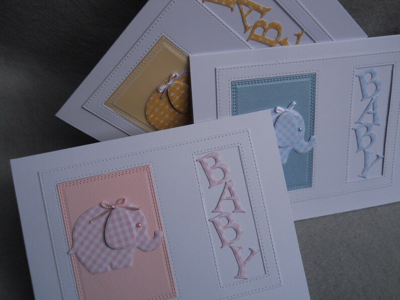 baby boy card card for baby blue baby card,new baby welcome baby card blue checked tiny elephant Baby card baby boy gift card